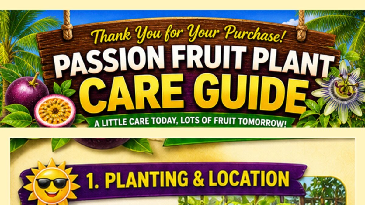 Passion fruit care guide