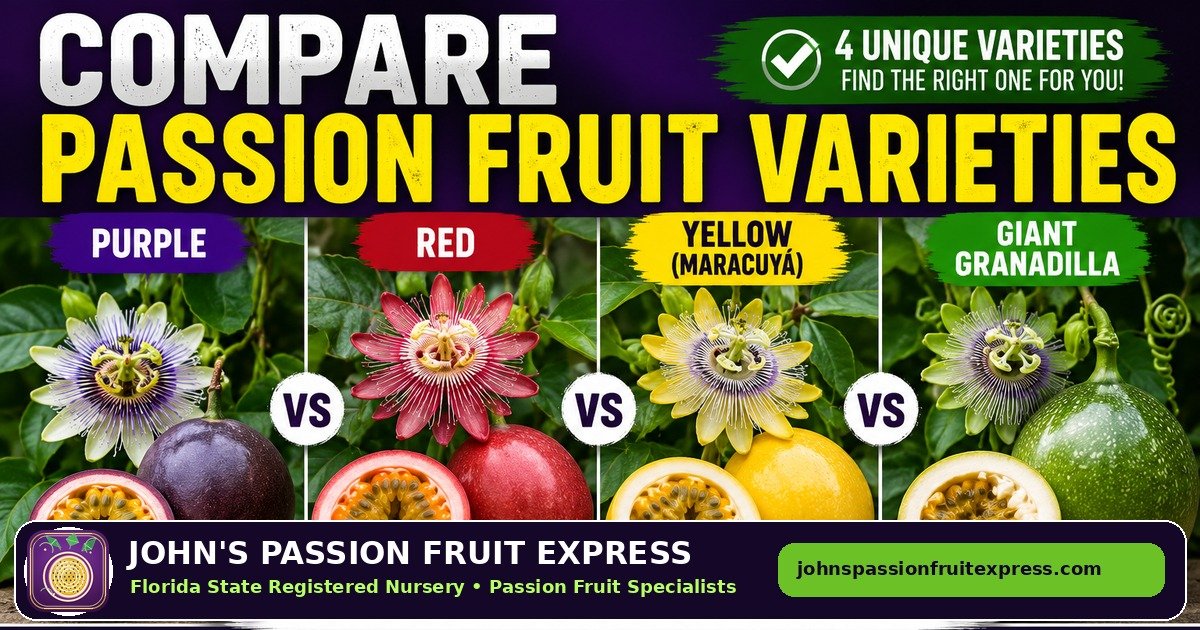 Compare passion fruit varieties