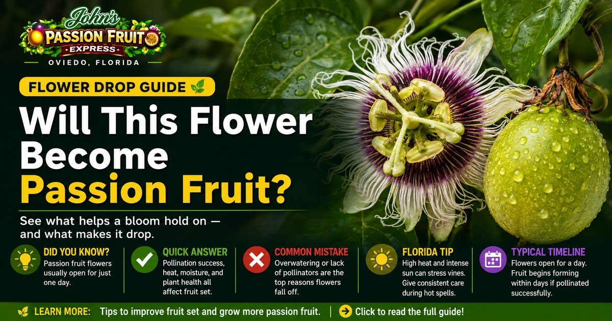 Why passion fruit flowers fall off